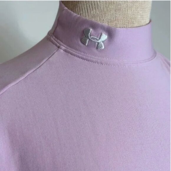 Under Armour Girl's Cold Gear Thermal Mock Turtle Neck Base Layer Size Medium - Picture 5 of 7